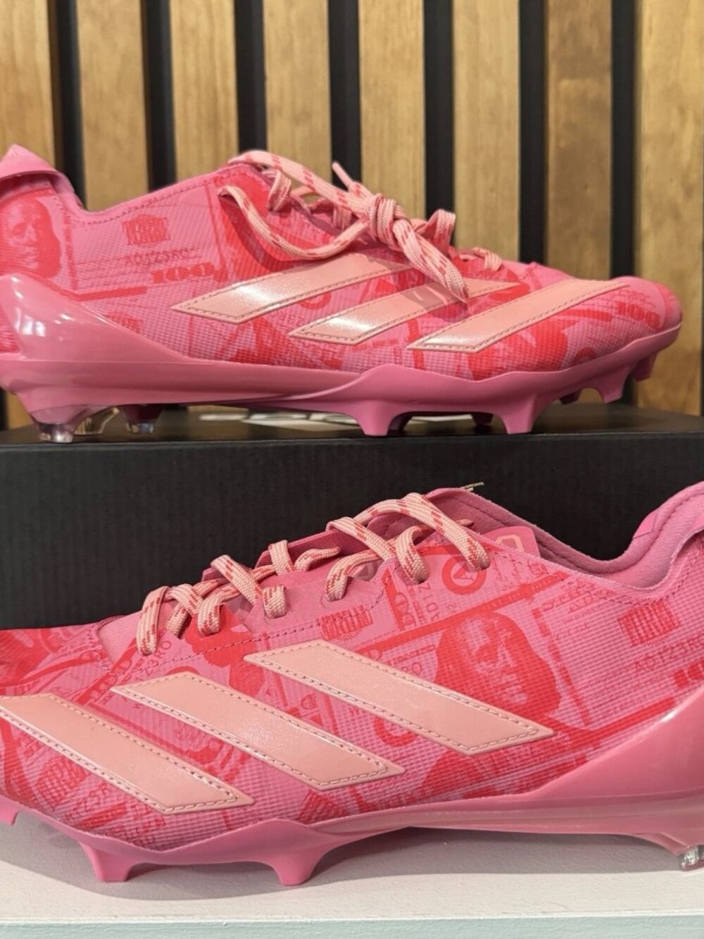 SIZE 15 MENS - adidas Adizero Electric 2 Big Money Pink Football Cleats JQ3979
